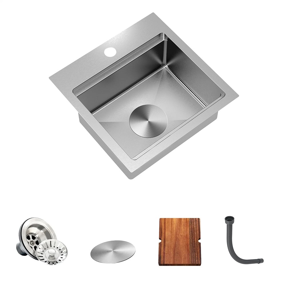 TORVA 15-inch Shallow RV Sink – 6 Inch Depth