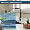 Torva Single Handle Pull-Down RV Kitchen Faucet – Black Stainless Steel