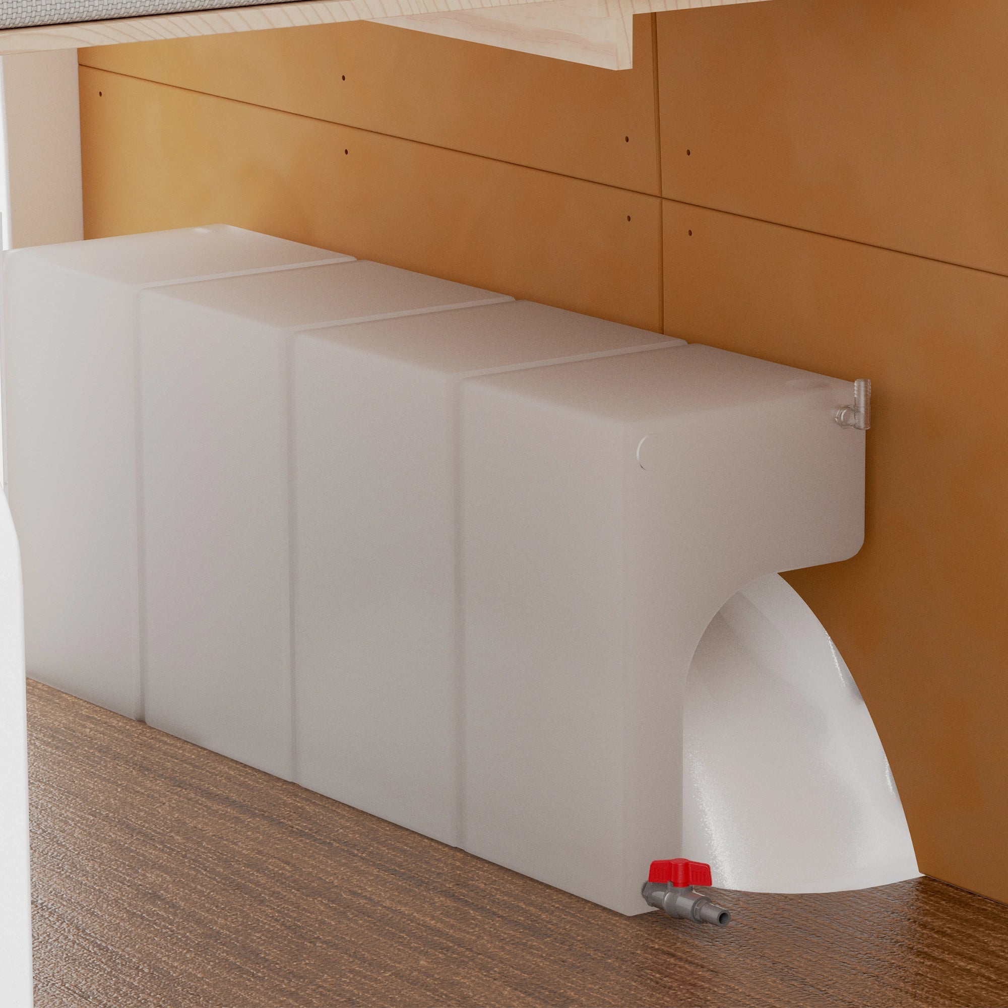 TORVA Sprinter 2500 & Transit 33-Gallon Non-Standard RV Wheel Well Water Tank