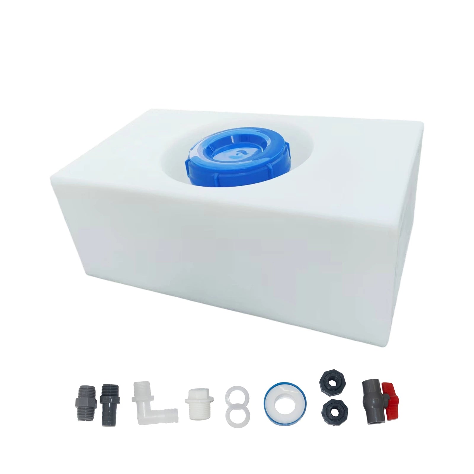 TORVA 6.6 Gallon Fresh Water Tank, BPA Free RV Water Tank for Drinking and Water Holding, Portable Water Storage for Luna (20.8'' x 11.8'' x 8.2'')