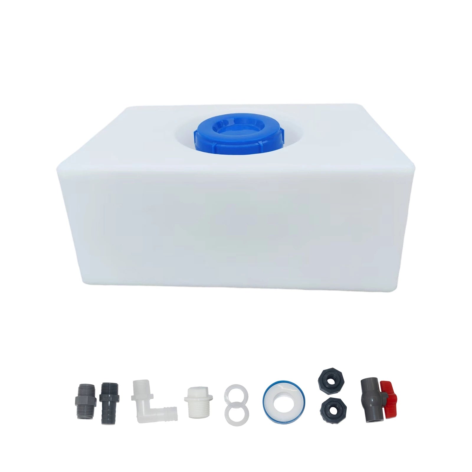 TORVA 9.3 Gallon Fresh Water Tank, BPA Free RV Water Tank for Drinking and Water Holding, Portable Water Storage for Luna(21.2'' x 13.19'' x 9'')