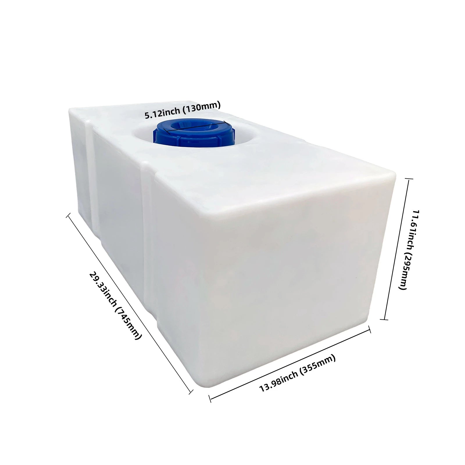 TORVA 18.5 Gallon Fresh Water Tank, Heavy Duty Storage RV Water Tank, Van Tank for Water Holding, Ideal for RV Camper Trailer Marine & Off-Grid Water Storage(29.3'' x 13.9'' x 11.6'')