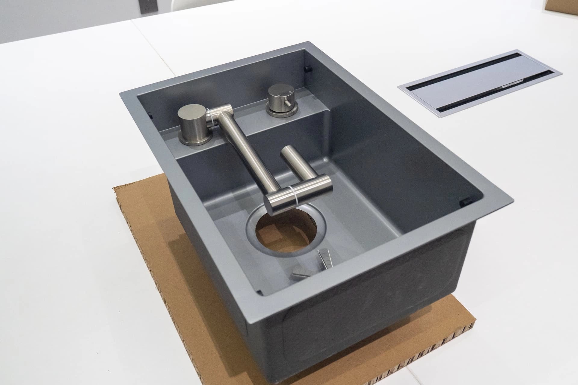 TORVA 12 x 17 x 7" RV Sink with Foldable Faucet
