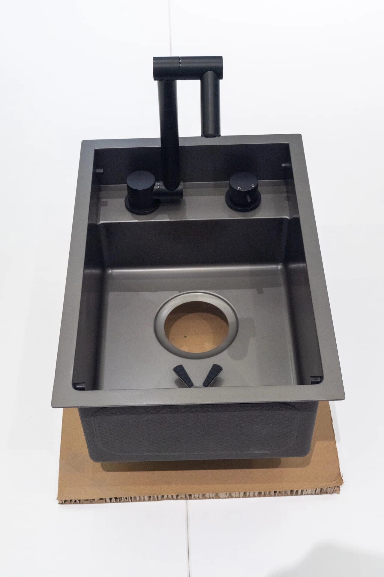TORVA 12 x 17 x 7" RV Sink with Foldable Faucet