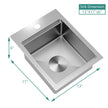 TORVA 13 x 17 inch Shallow RV Sink – 6 Inch Depth