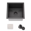 TORVA 14-inch Undermount Black Bar Prep RV Sink – 16 Gauge Stainless Steel